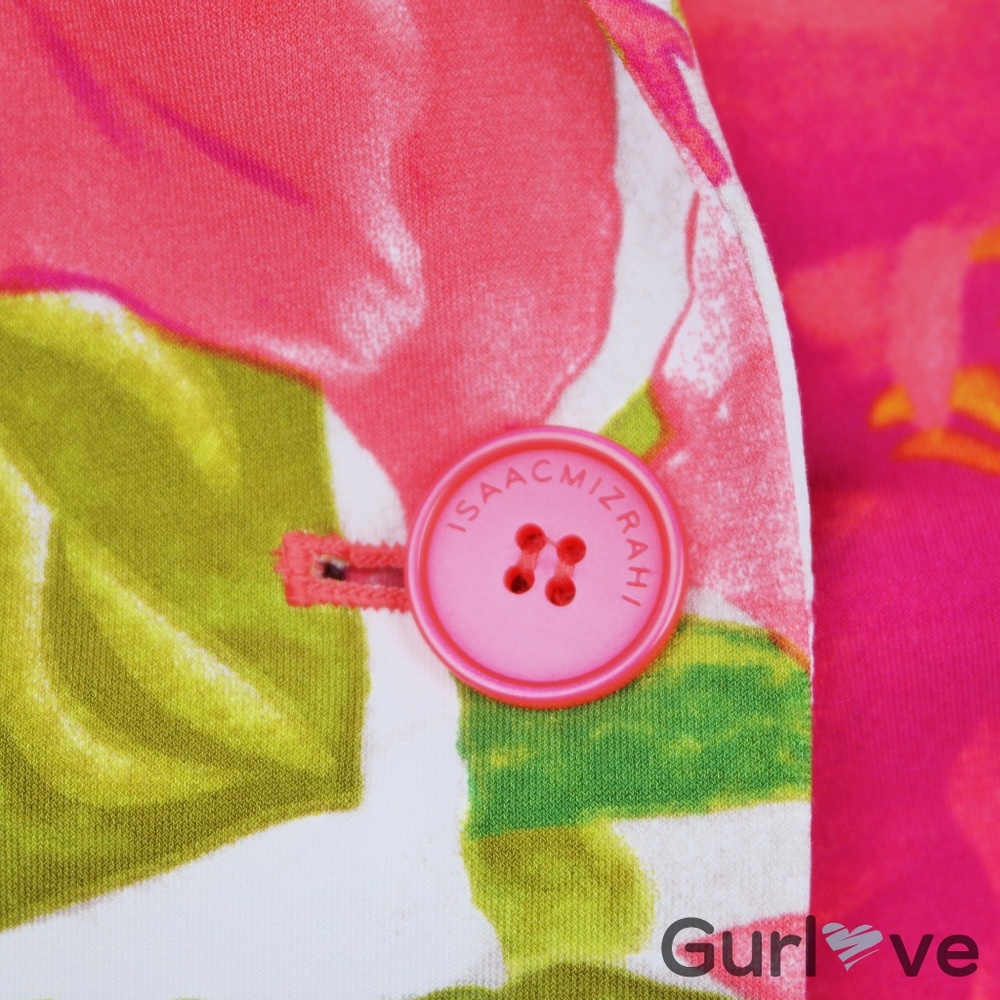 Isaac Mizrahi Floral Blazer - Pink and Green - Picture 5 of 8